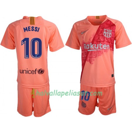 Jalkapallo Pelipaidat FC Barcelona Messi 10 Lasten 3 Paita 2018-2019 Lyhythihainen